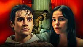 Michael Johnston as Bear and Inde Navarrette as Nikki in Obsession.