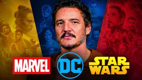 Pedro Pacal, Marvel, DC, and Star Wars logos