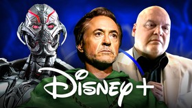 Ultron, Robert Downey Jr. as Doom, Vincent D'Onofrio as Kingpin, Disney+ logo