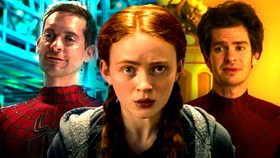 Tobey Maguire's Spider-Man, Sadie Sink in Stranger Things, Andrew Garfield's Spider-Man