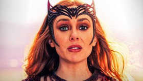 Scarlet Witch in Doctor Strange in the Multiverse of Madness close up face