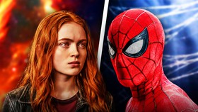 Sadie Sink's Jean Grey alongside Spider-Man.