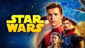 Spider-Man No Way Home poster, Star Wars logo