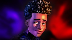 Miles Morales in Spider-Verse.