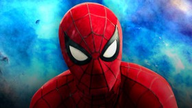 Tom Holland as Spider-Man.