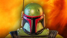 Star Wars' Boba Fett in helmet