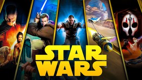 Star Wars video game posters, logo
