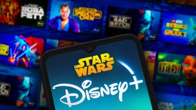 Disney Plus app Star Wars section, shows and logos