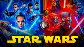 Star Wars movie characters, logo