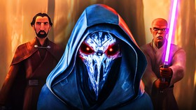 Dooku, The Eleventh Brother, and Mace Windu in Tales of the Jedi.