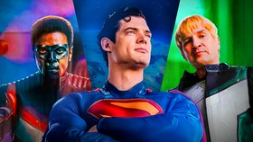 Superman 2025 Mr Terrific, Superman, Green Lantern Guy Gardner