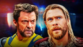 Chris Hemsworth's Thor alongside Hugh Jackman's Wolverine.
