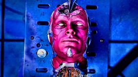 Paul Bettany's Vision head in WandaVision