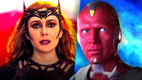 Elizabeth Olsen as Scarlet Witch, Paul Bettany as Vision