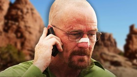 Walter White Breaking Bad on the phone