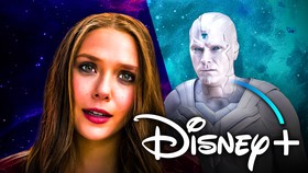 Wanda, Vision, Disney+ logo