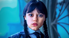 Wednesday, played by Jenna Ortega