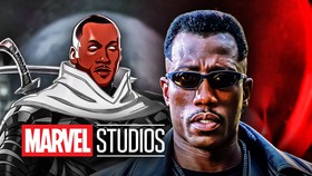 Blade Moon Knight In What If, Marvel Studios Logo, Wesley Snipes Blade.