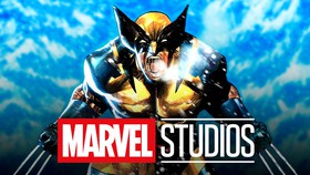 Wolverine with claws out and Marvel Studios logo.