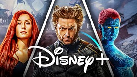 Jean Grey, Wolverine, Mystique Disney Plus Logo