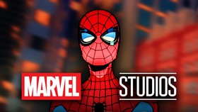 Animated Spider-Man with Marvel Studios logo.