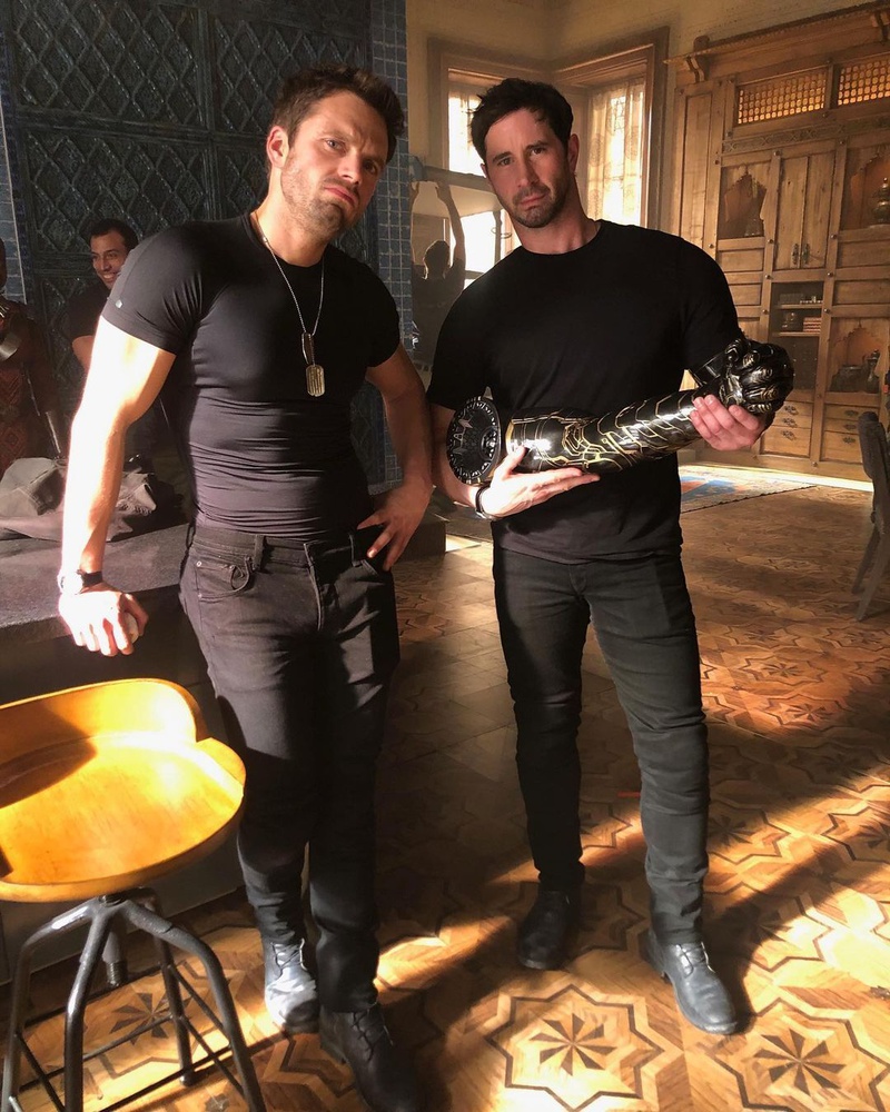 Sebastian Stan, John Nania, vibranium arm