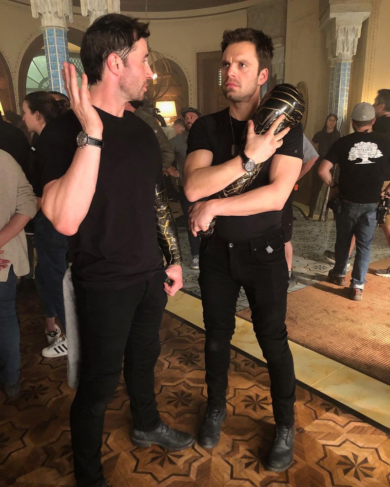 Sebastian Stan, John Nania, vibranium arm