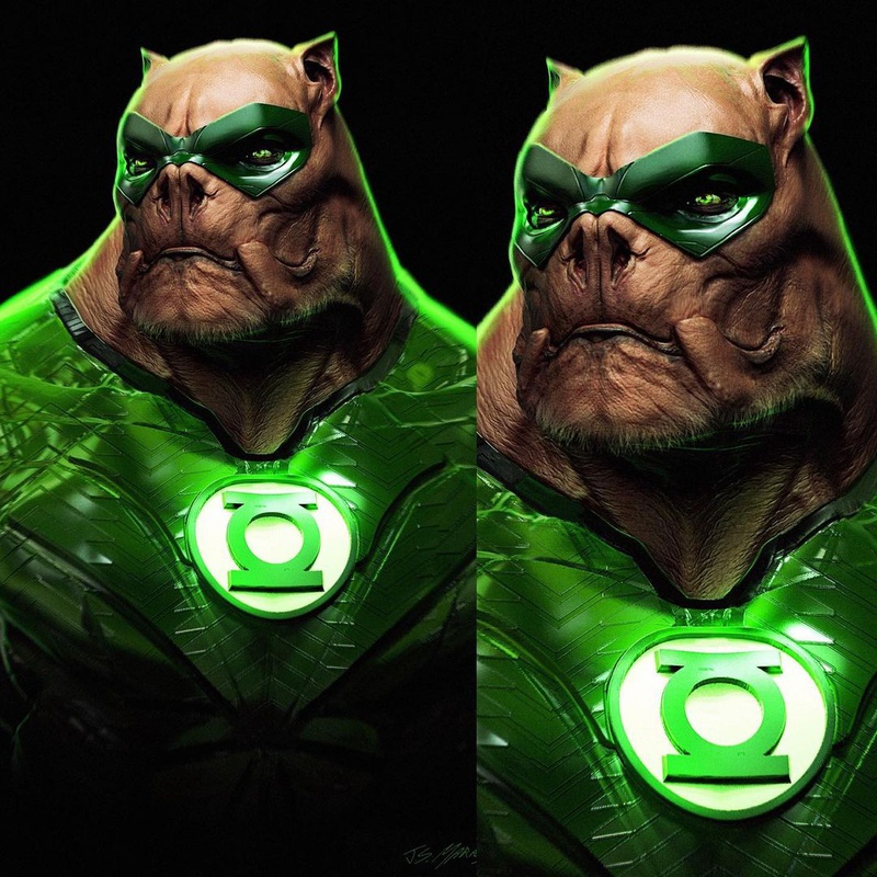 Kilowog Concept Art (Bearded)