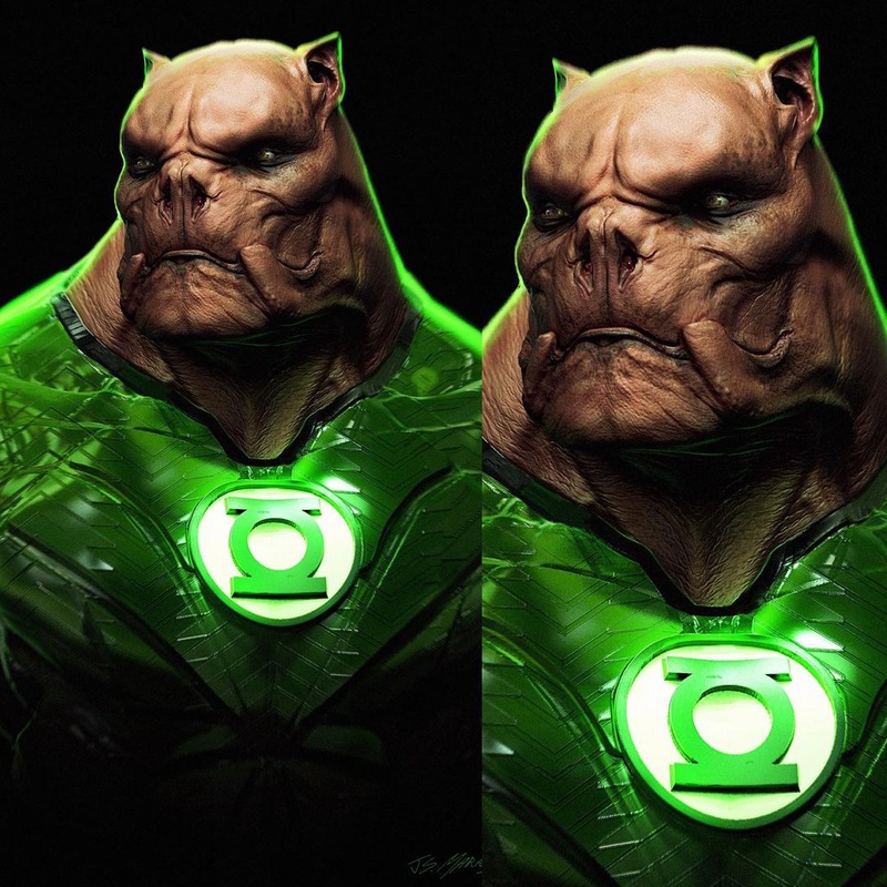 Kilowog Concept Art (Bald)