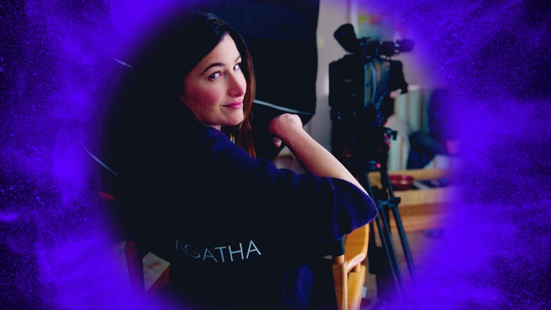 Agatha Harkness in director's chair