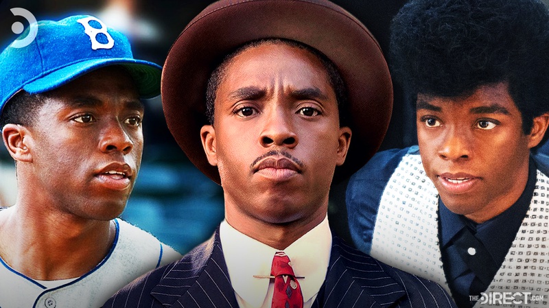 Chadwick Boseman as Jackie Robinson, Thurgood Marshall, James Brown