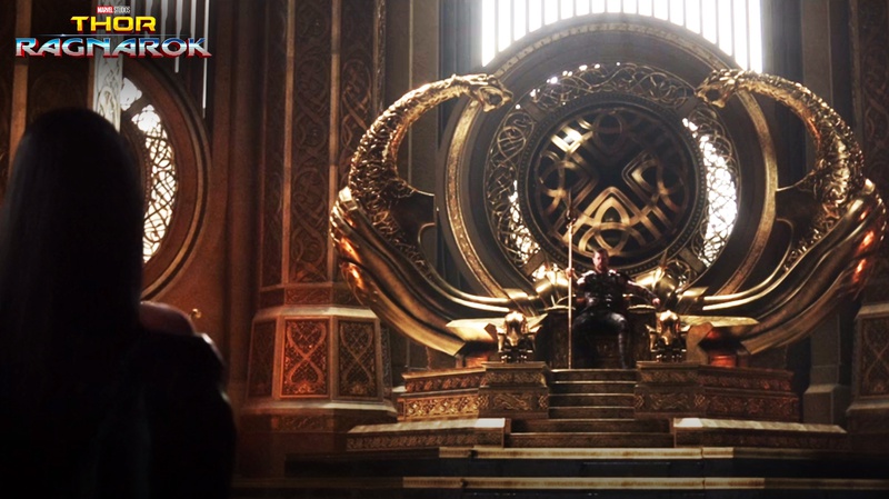 Throne design in Thor Ragnarok