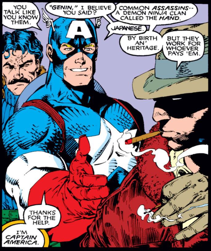 Captain America Wolverine Comic Panel