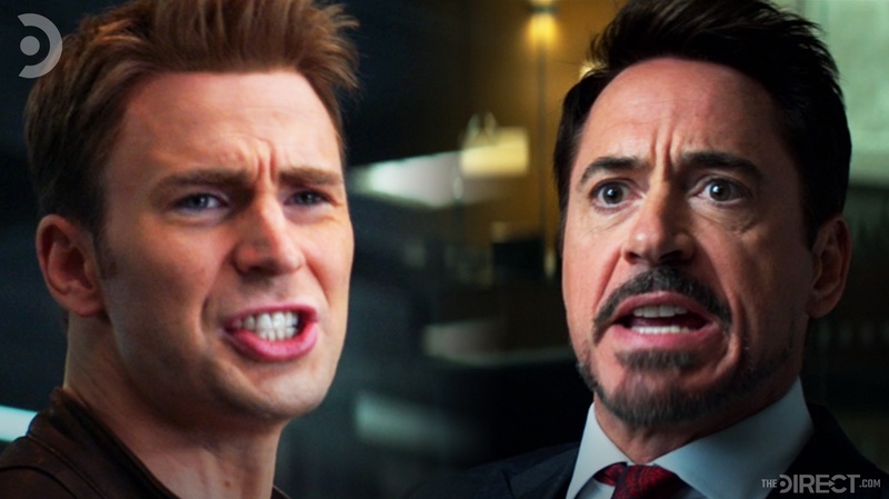 Steve Rogers and Tony Stark in Civil War