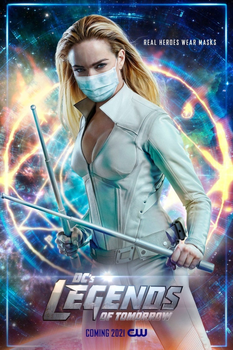 White Canary with a mask