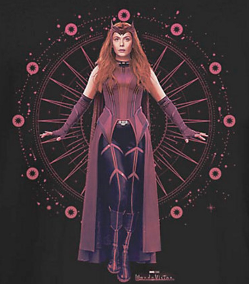 WandaVision: Elizabeth Olsen's Full Scarlet Witch Costume Shown Off In