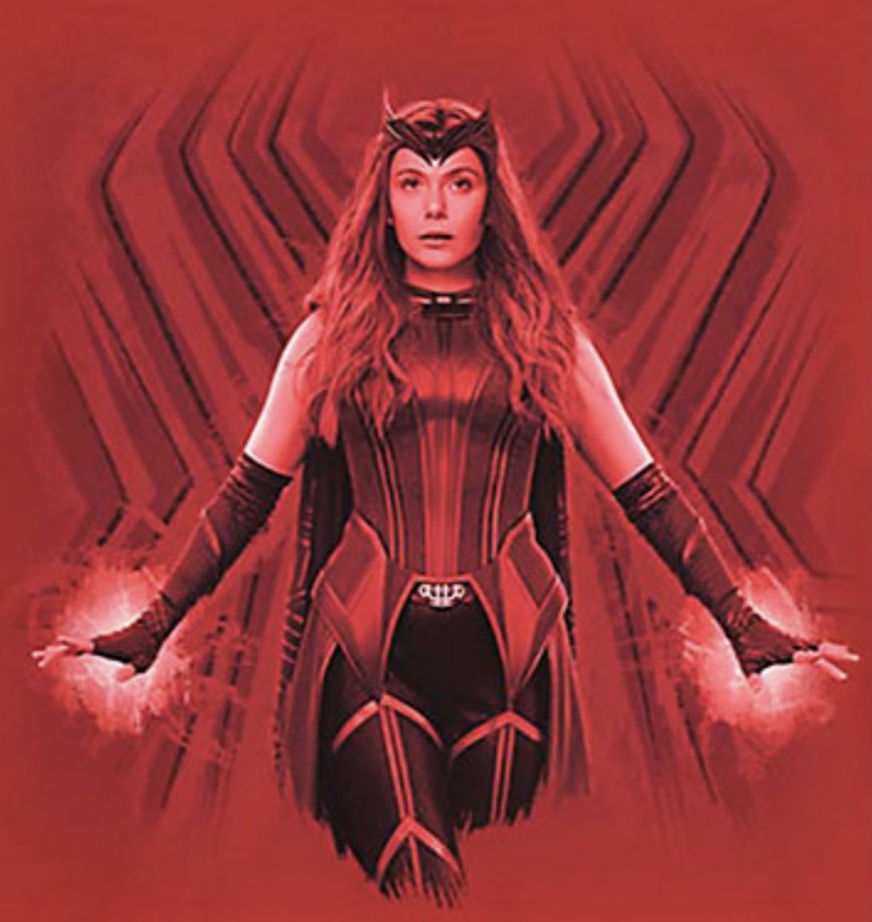 Wandavision Elizabeth Olsens Full Scarlet Witch Costume Shown Off In Promo Images 