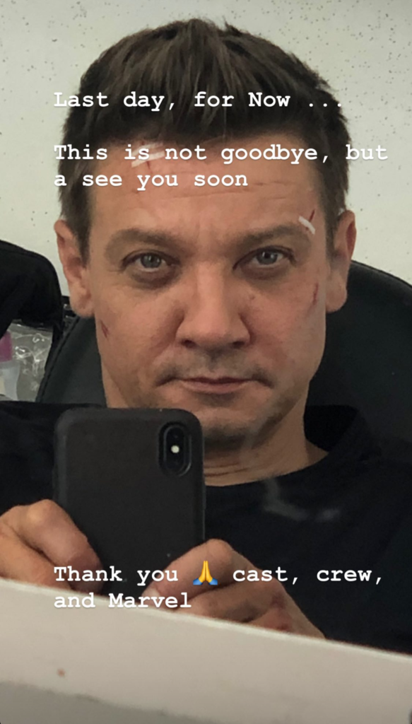 Hawkeye, Jeremy Renner, Instagram