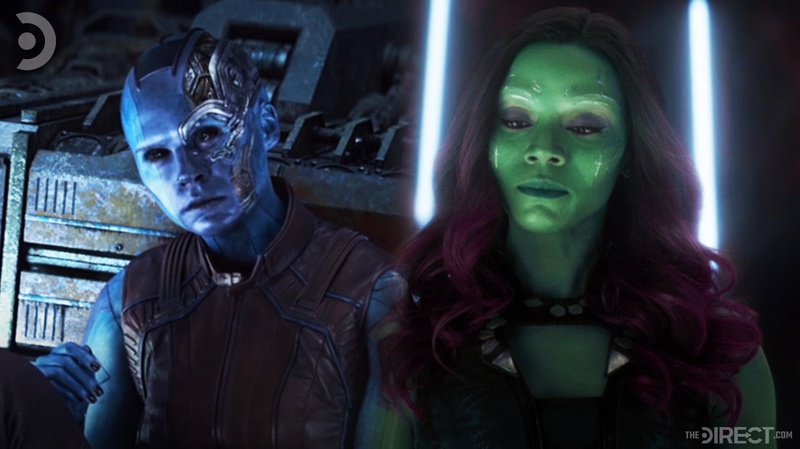 Nebula og Gamora i Avengers: Endgame