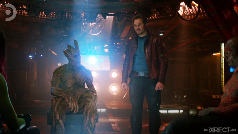 Guardians talking in Guardians of the Galaxy