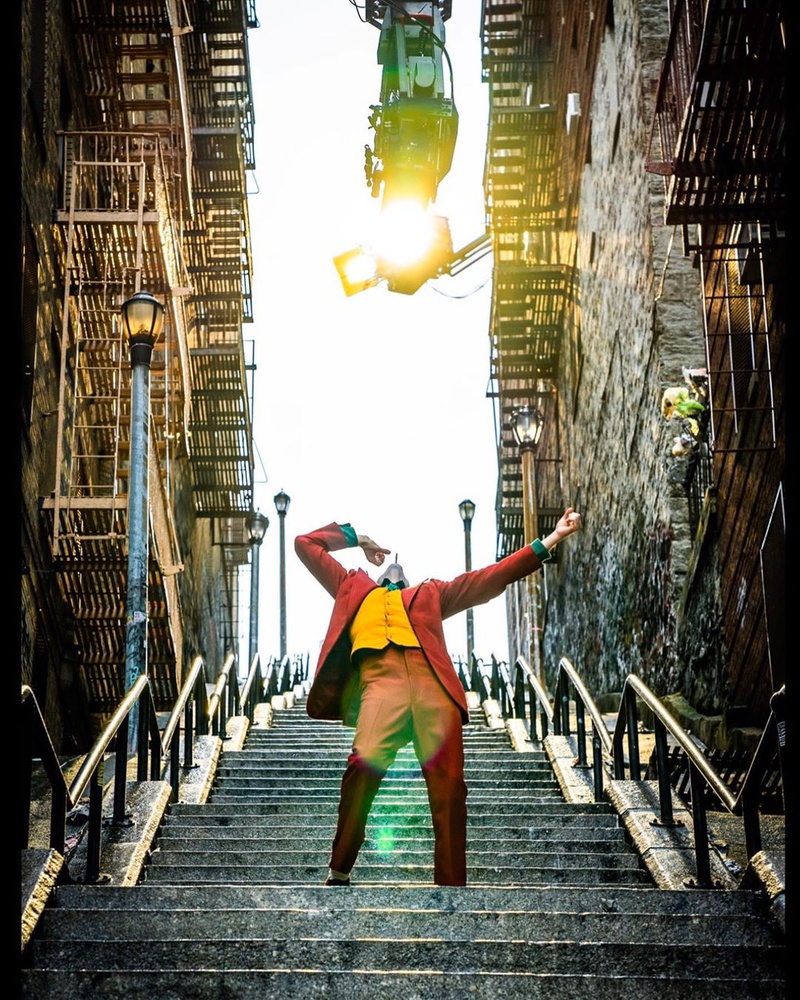 Joker Dancing on Stairs in Joker Movie