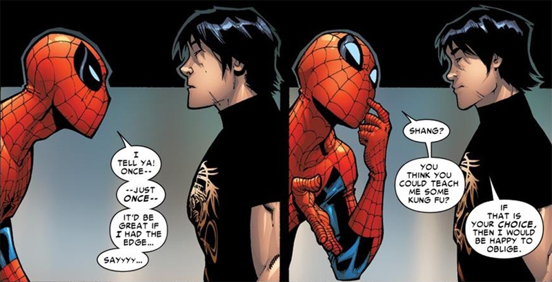 shang chi teaches spider man comic