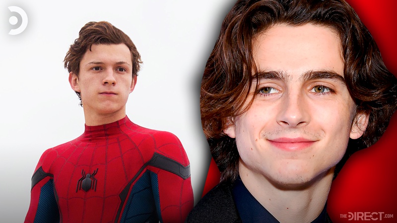 Spider-Man and Timothee Chalamet