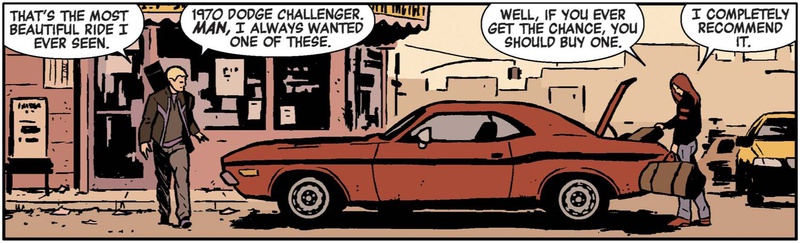 Muscle Car Hawkeye Comic Clint Barton