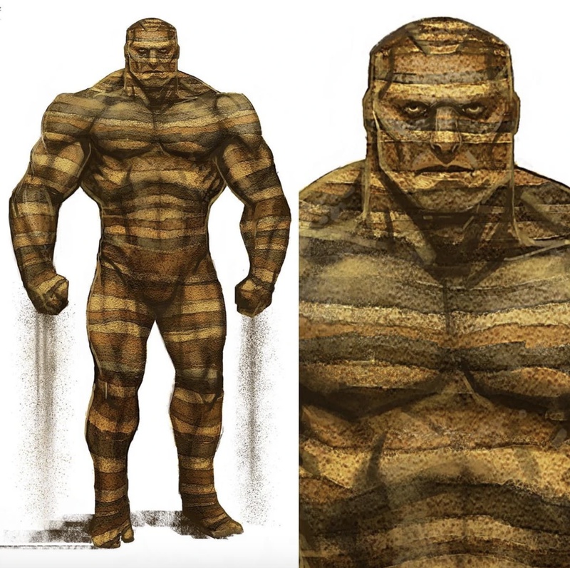 Sandman Concept art from Spider-Man: Far From Home