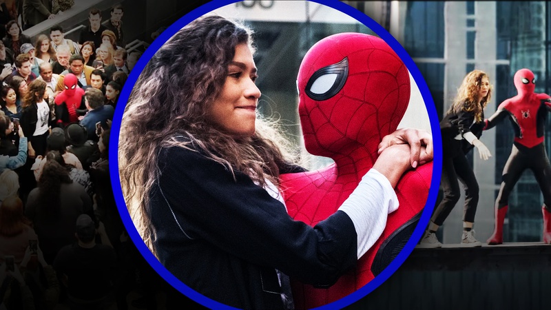 Tom Holland as Peter Parker, Zendaya as MJ