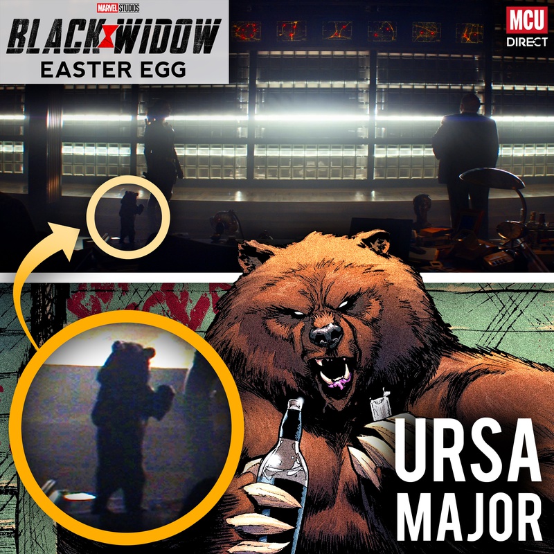 Ursa Major Black Widow Movie Easter Egg