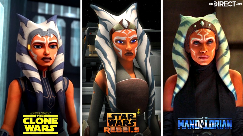 Ahsoka The Mandalorian animated comparison