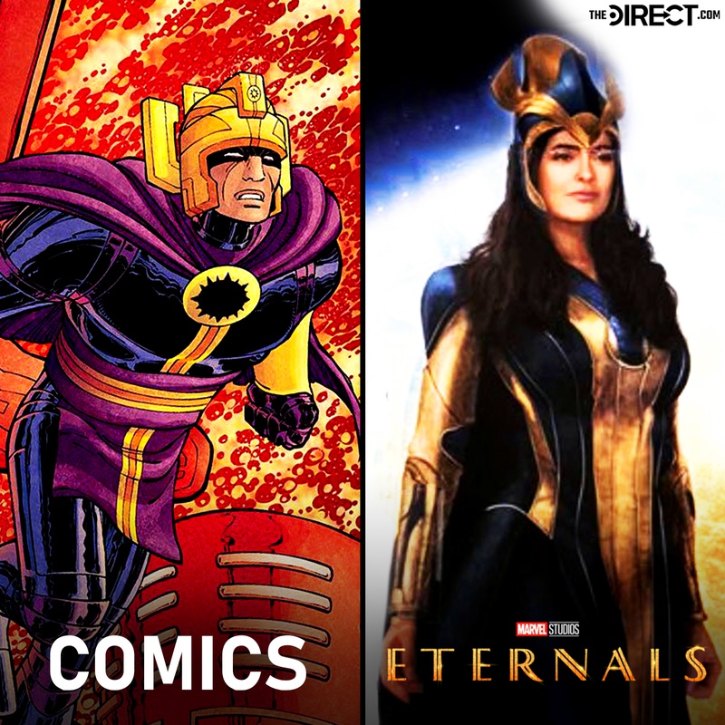 Marvel S Eternals Leak Provides New Looks At Salma Hayek S Mcu Hero Ajak The Direct