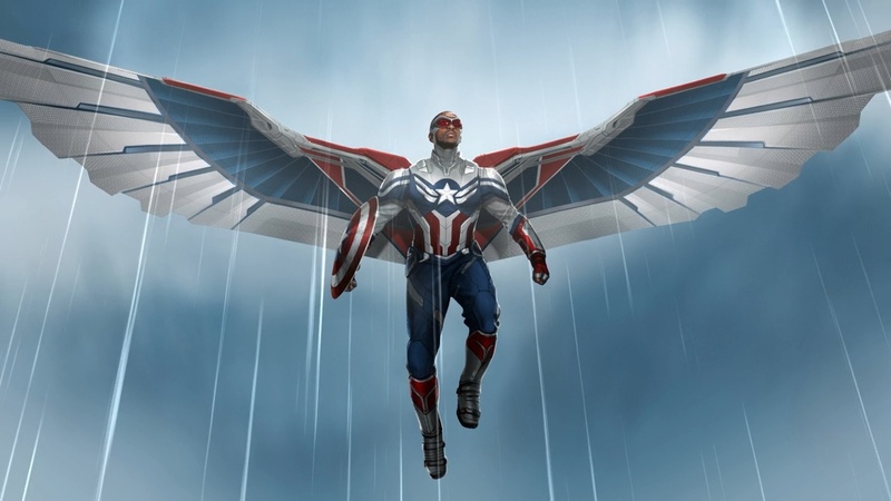 captain america falcon art